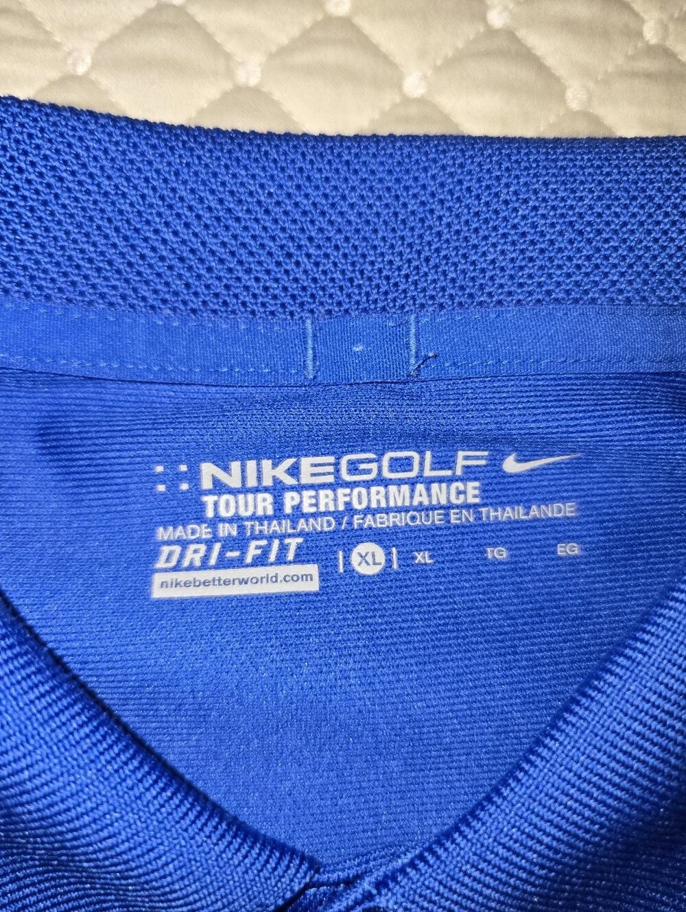 XL - Nike Men's Blue Golf Performance Polo Shirt. (Great Condition)